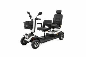 Electric scooter for reduced mobility two seater